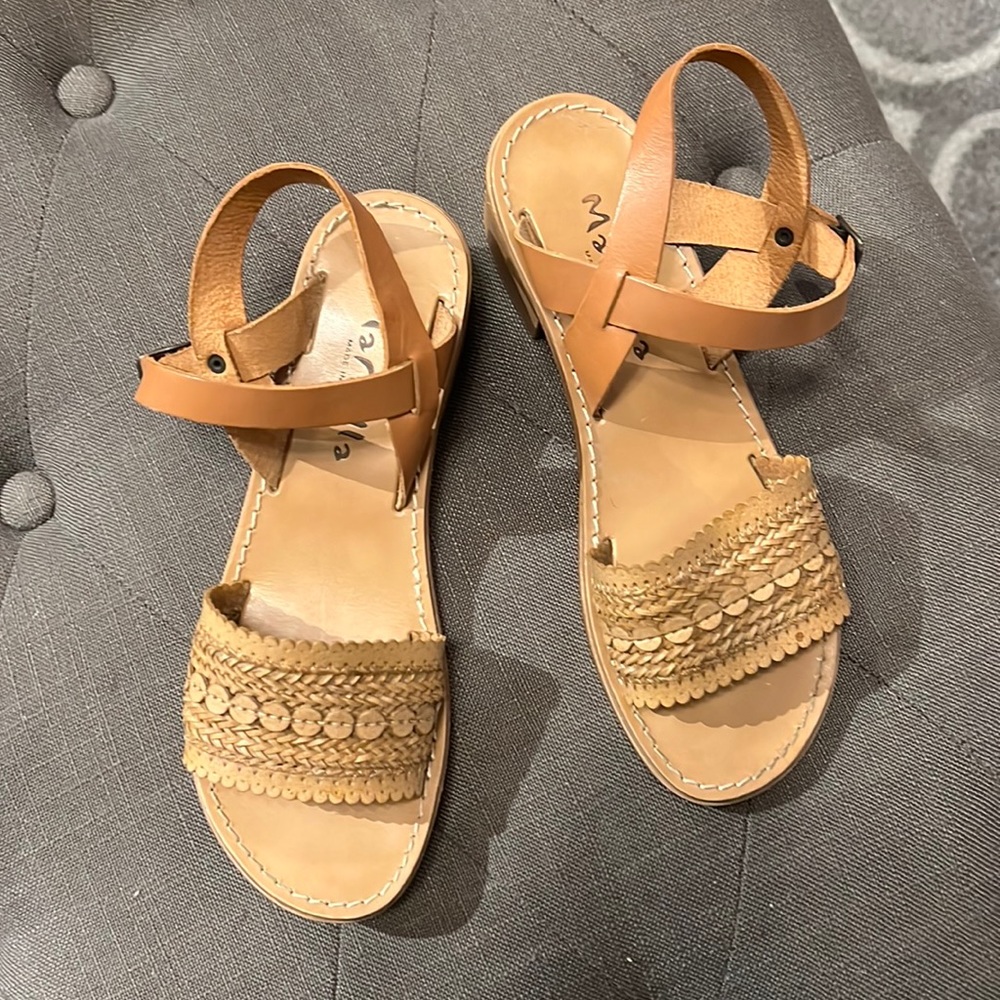Womens low heel sandal made in Italy